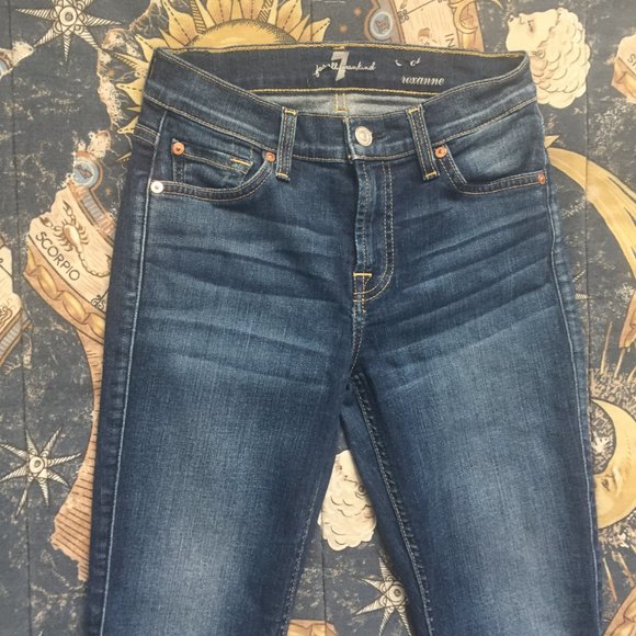 7 for all mankind crop roxanne jeans - Picture 5 of 13